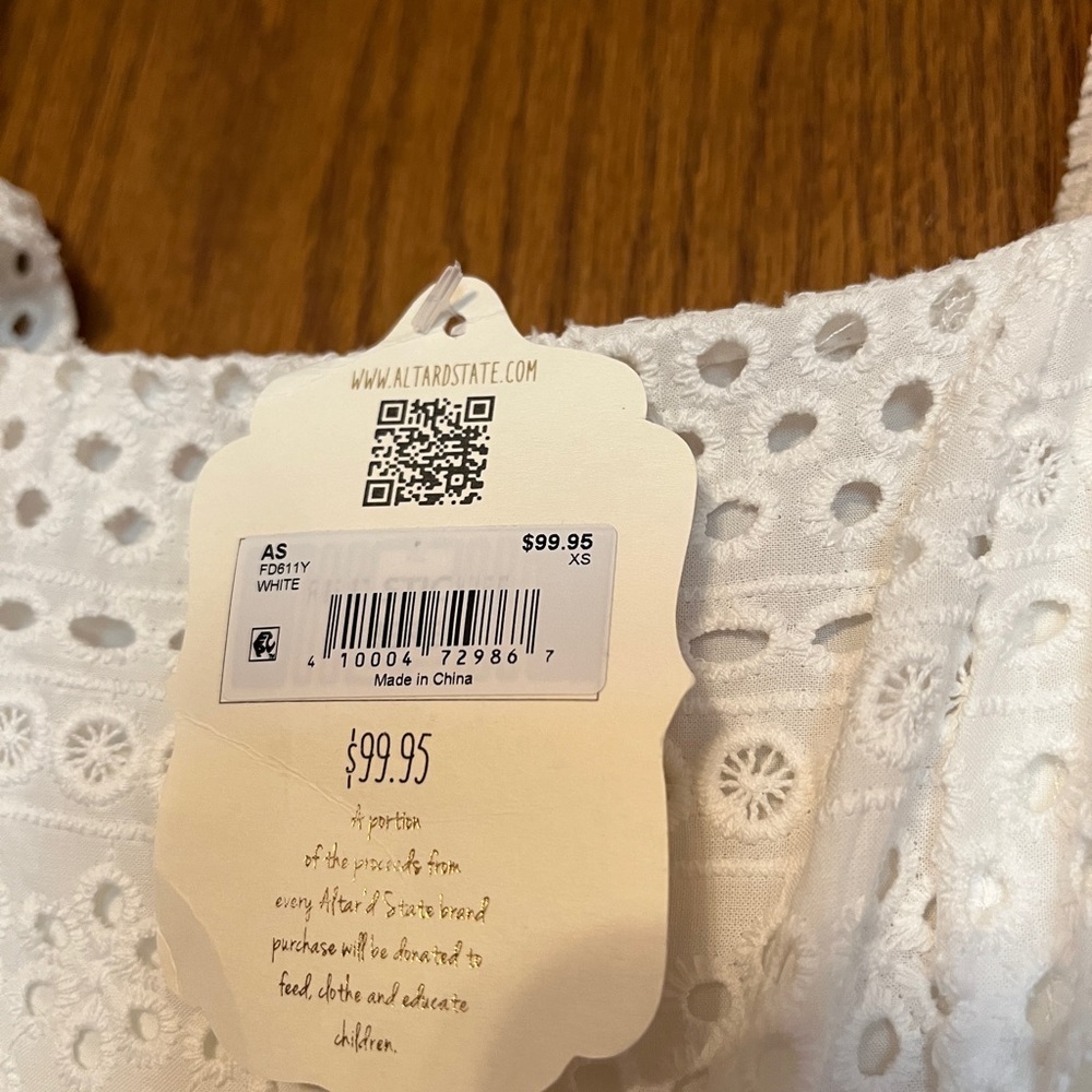 NWT Altar’d State Grace Eyelet Maxi Dress - Picture 7 of 7